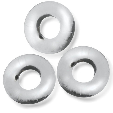 Oxballs FAT WILLY Jumbo Cock Ring 3 Pack Clear