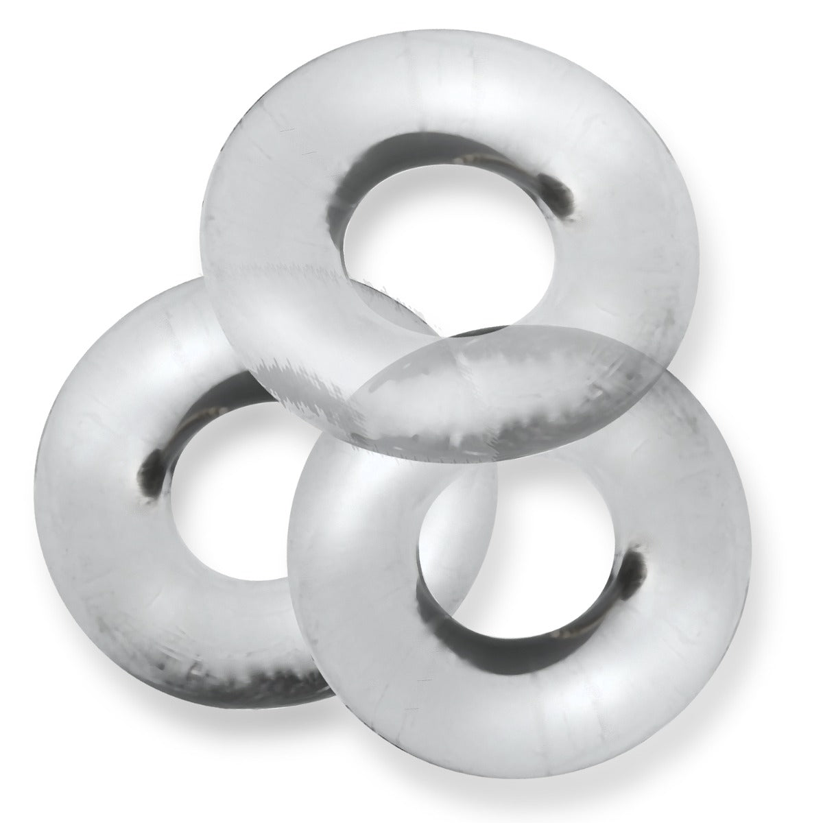 Oxballs FAT WILLY Jumbo Cock Ring 3 Pack Clear