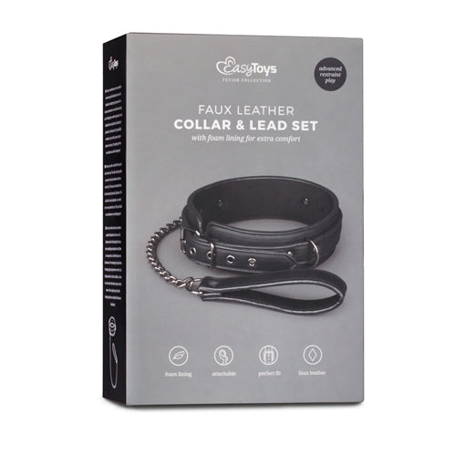 EasyToys Fetish Collar with Leash