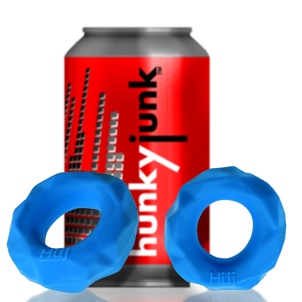 Hunkyjunk Fractal Cock Ring Teal Ice