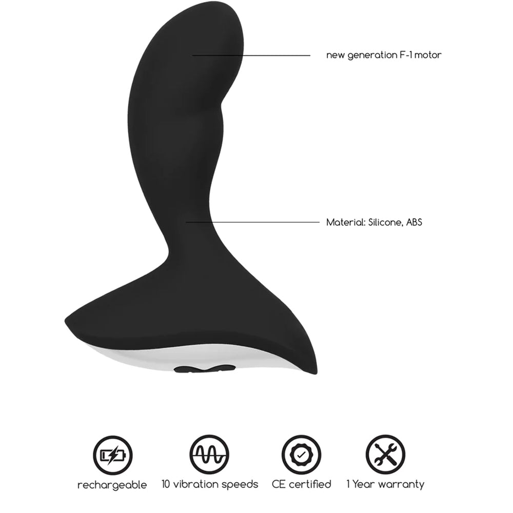 Geron Anal Prostate Massager Vibrator Silicone 10 Speed