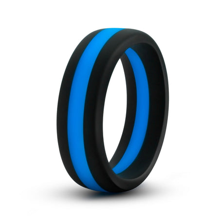 Performance Silicone Go Pro Cock Ring Black Blue