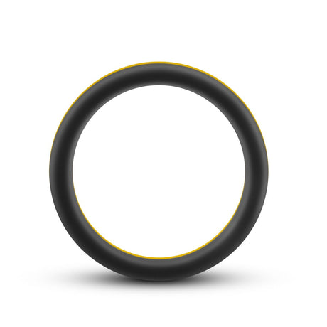 Performance Silicone Go Pro Cock Ring Black Yellow