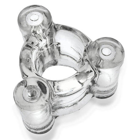 Oxballs Heavy SQUEEZE Weighted Ballstretcher Clear