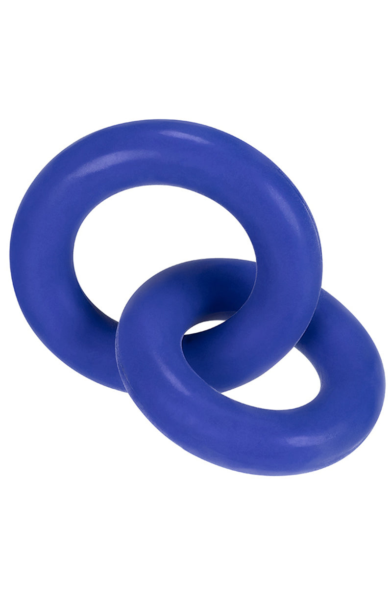 Hünkyjunk DUO Linked Cock & Ball Rings Cobalt