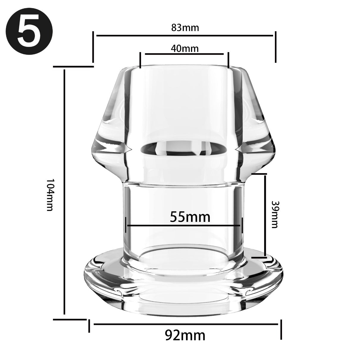 ruff GEAR Open Up Tunnel Plug XXl Clear