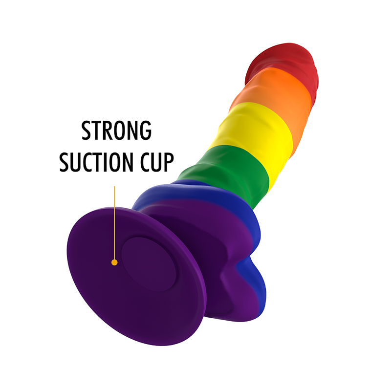 Mythology Corey Pride Dildo Large 7.5 Inch Rainbow