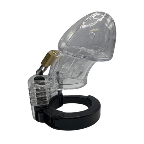 LOCK4D Deluxe Chastity Cage Clear