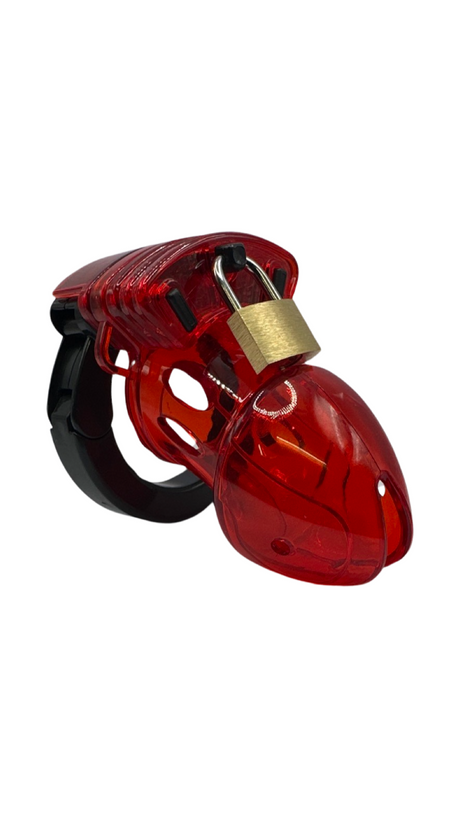 ruff GEAR Deluxe Chastity Cage Red