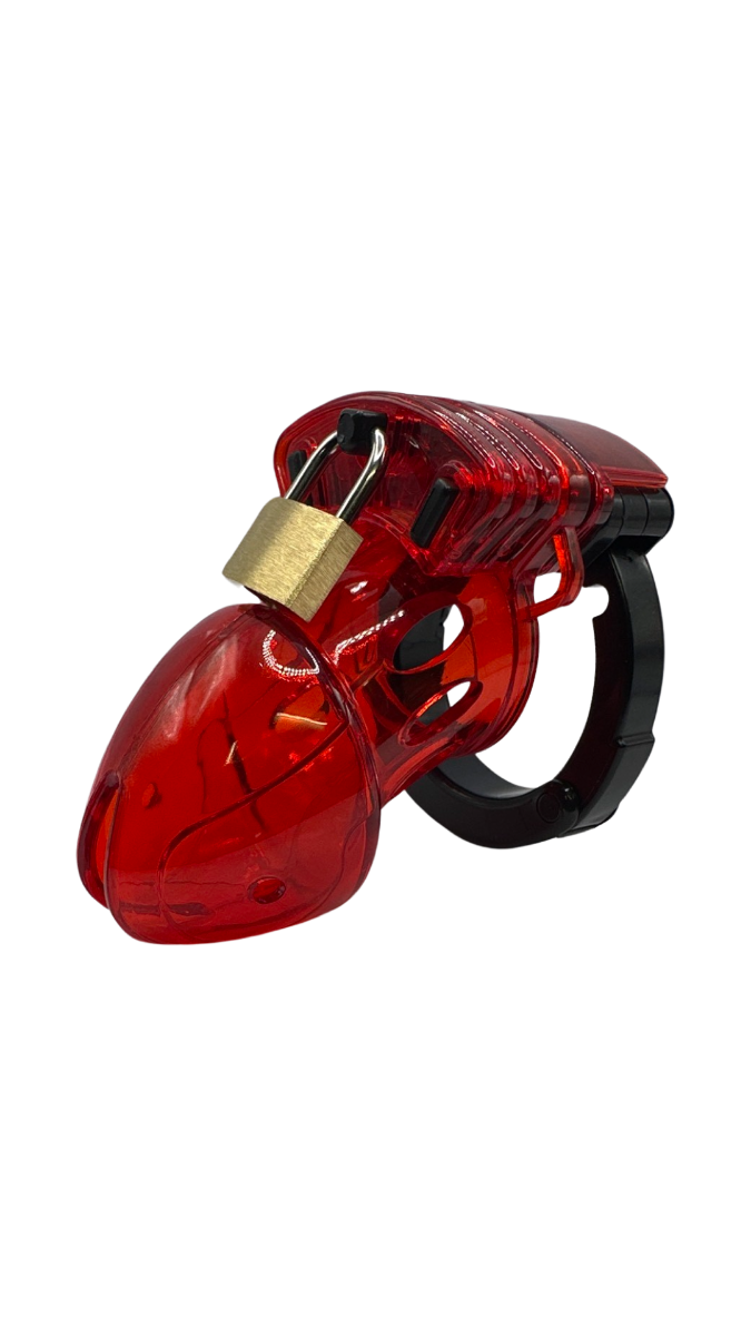 ruff GEAR Deluxe Chastity Cage Red