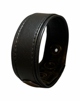 ruff GEAR Double Tone Leather Cock Strap Black