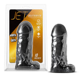 Jet Destroyer Carbon Metallic Black Dildo 10 Inch