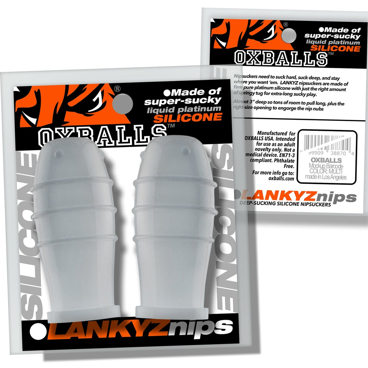 Oxballs Lankyz Nipple Suckers Clear
