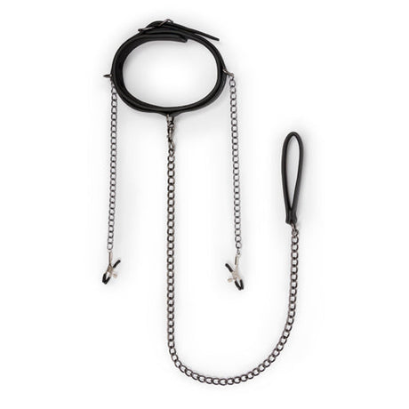 EasyToys Collar with Nipple Chains