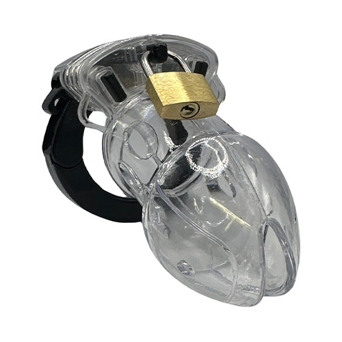 LOCK4D Deluxe Chastity Cage Clear