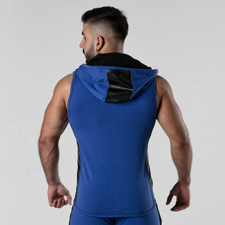 Locker Gear Backroom Sleeveless Hoody Blue