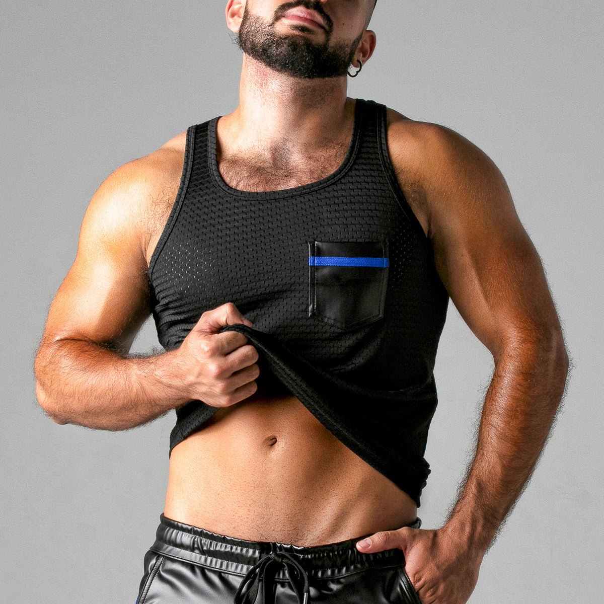 Locker Gear Mesh Tank Top Blue