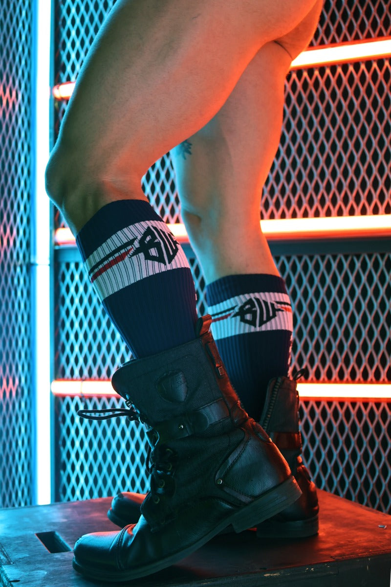 Breedwell Locker Room Socks Navy Blue