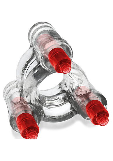 Oxballs Buzz SQUEEZE Vibrating Ballstretcher Clear