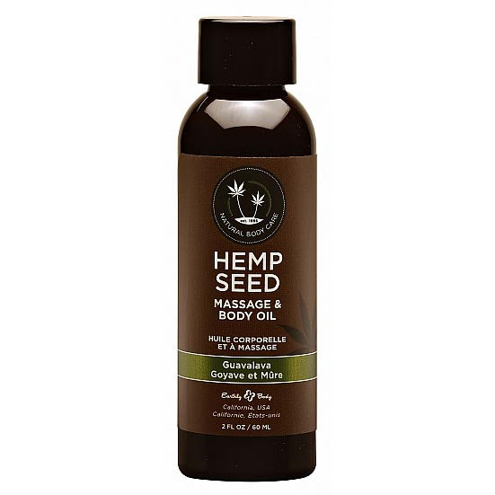 Hemp Seed Massage Oil Guavalava with Guava Blackberry Scent