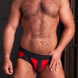 Mr S Leather Neo All Access Brief Red - FETCH