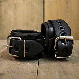 Mr S Leather Neoprene Ankle Restraints - FETCH