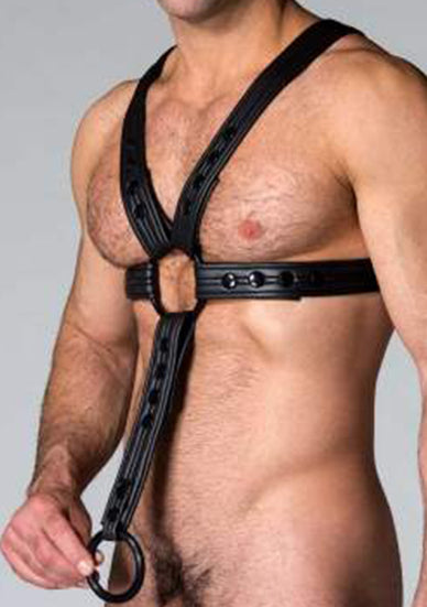 665 INC Neoprene Full Harness Black