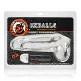 Oxballs Daddy Cock Sheath with Balls Clear