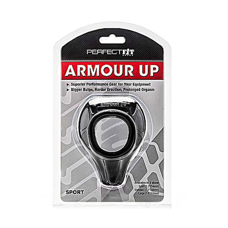 Perfect Fit Armour Up Cock Ring Black