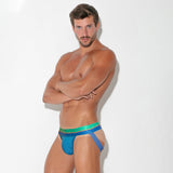Code 22 Bright Mesh Jockstrap Blue