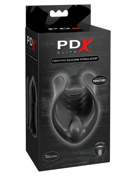 Pipedream PDX Elite Vibrating Silicone Stimulator Black