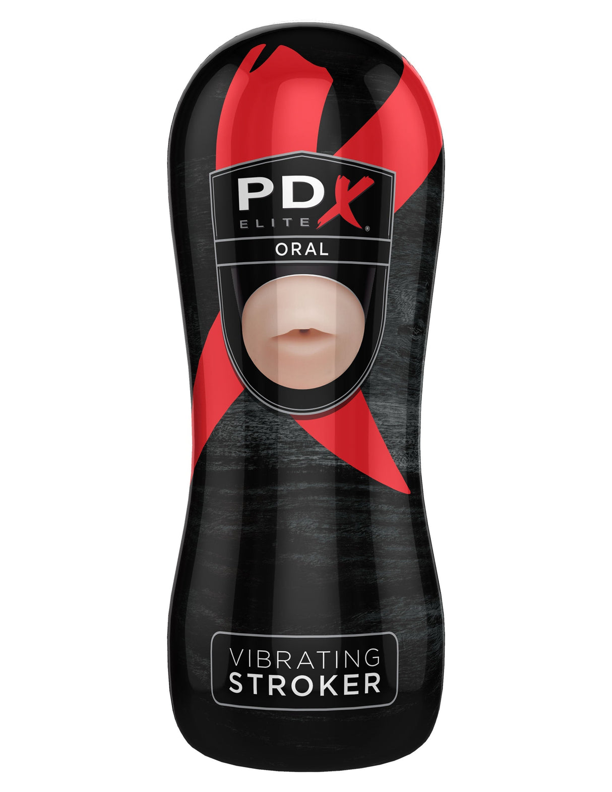 Pipedream PDX Elite Vibrating Oral Stroker Light