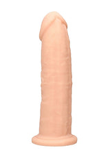 RealRock Dual Density Silicone Dildo without Balls 9 Inch Flesh
