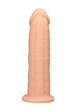 RealRock Dual Density Silicone Dildo without Balls 9 Inch Flesh