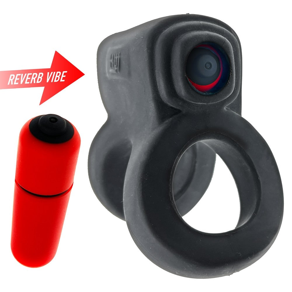 Hunkyjunk REVHAMMER Vibe Cock Ring Tar Ice