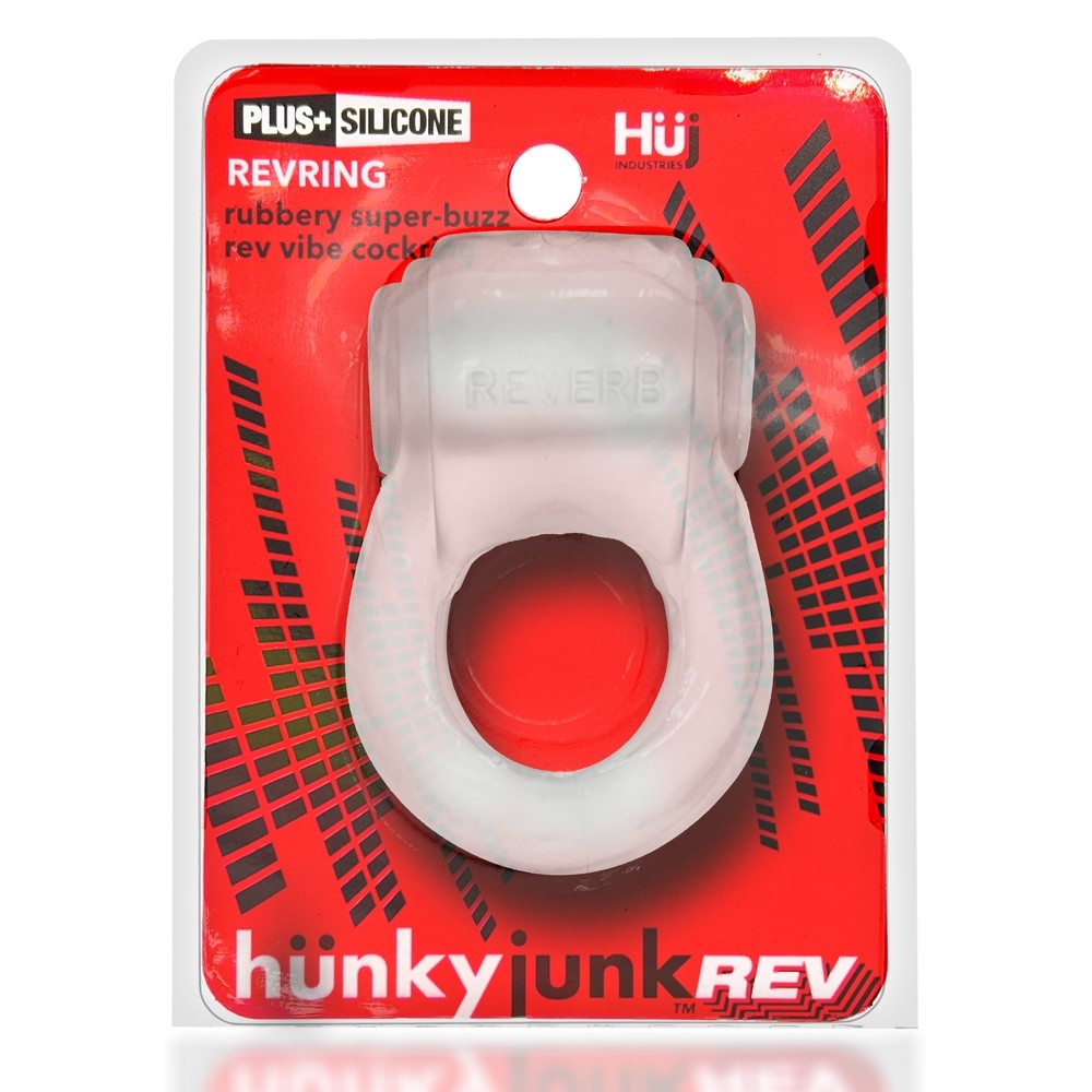 Hunkyjunk REVRING Vibe Cock Ring Clear Ice
