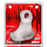 Hunkyjunk REVSLING Vibe Cock & Ball Sling Clear Ice