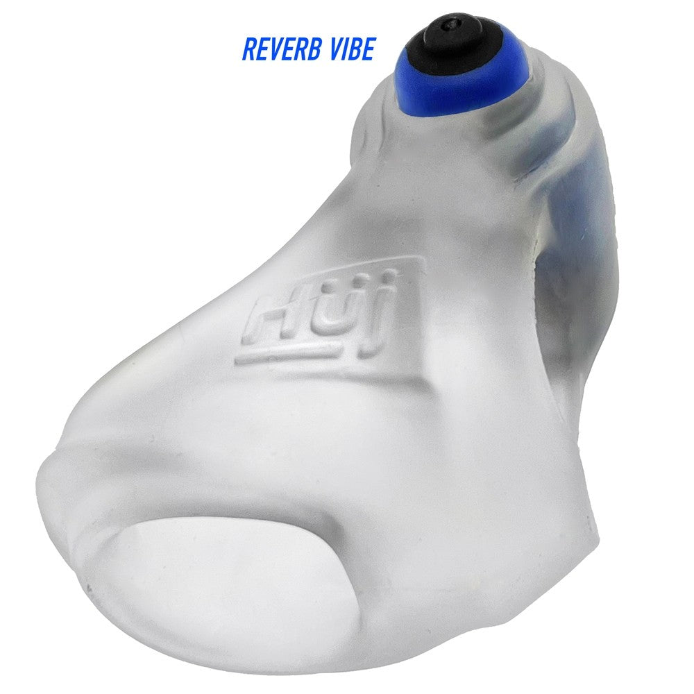 Hunkyjunk REVSLING Vibe Cock & Ball Sling Clear Ice