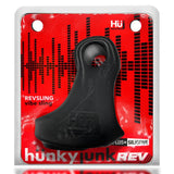 Hunkyjunk REVSLING Vibe Cock & Ball Sling Tar Ice
