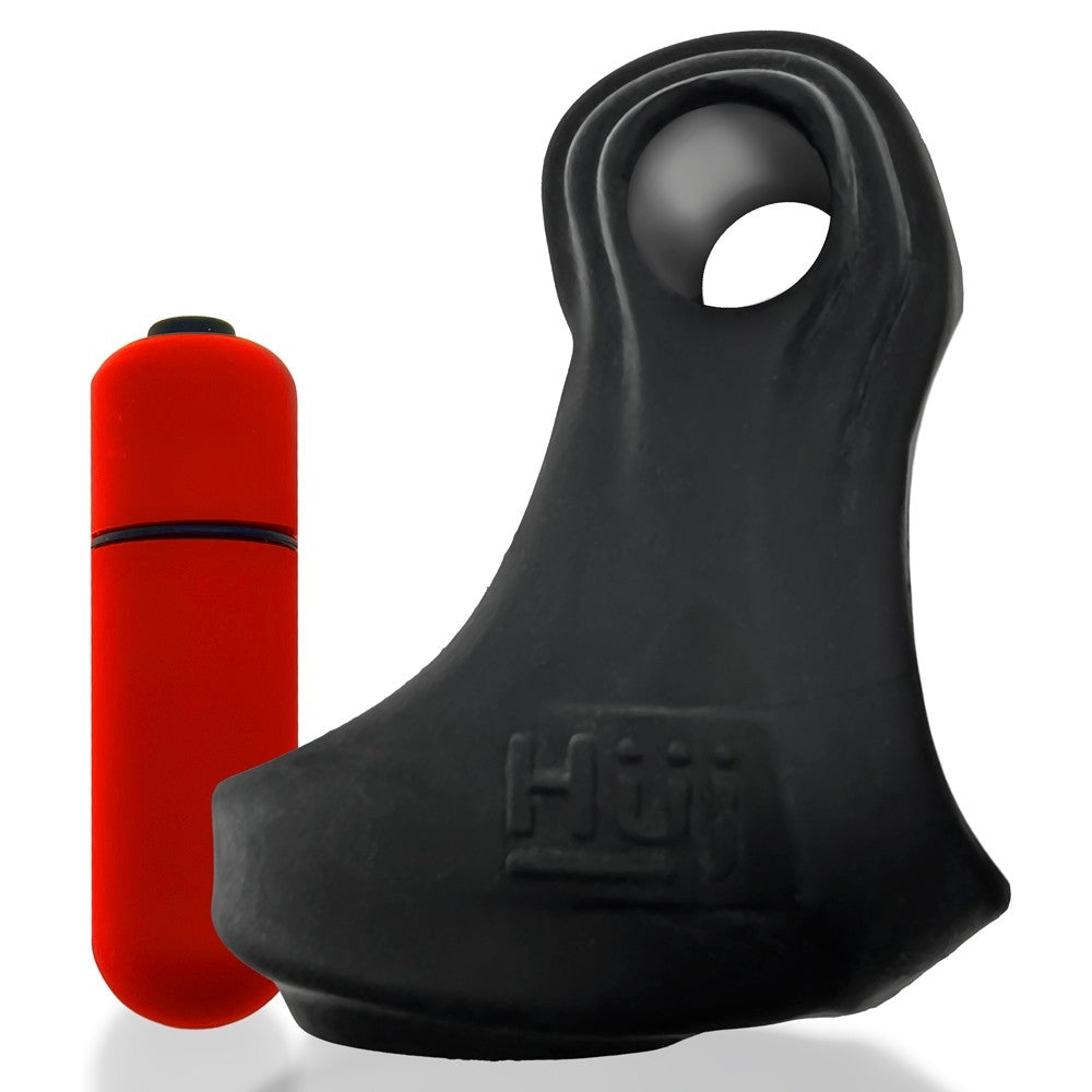 Hunkyjunk REVSLING Vibe Cock & Ball Sling Tar Ice