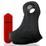 Hunkyjunk REVSLING Vibe Cock & Ball Sling Tar Ice