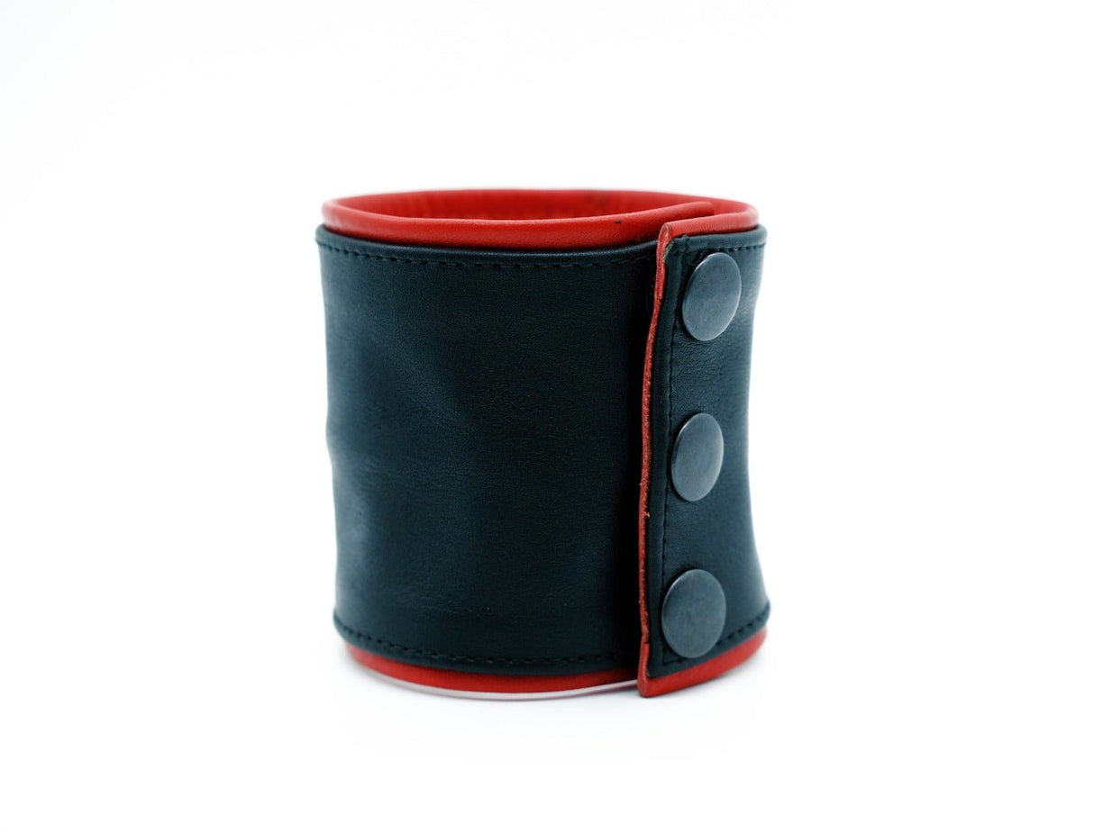 ruff GEAR Double Tone Leather Wrist Strap Wallet Red Black