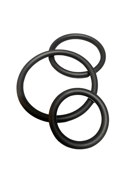 ruff GEAR Silicone Cock Ring 3 Pack Black