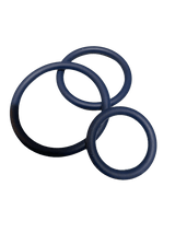 ruff GEAR Silicone Cock Ring 3 Pack Space Blue