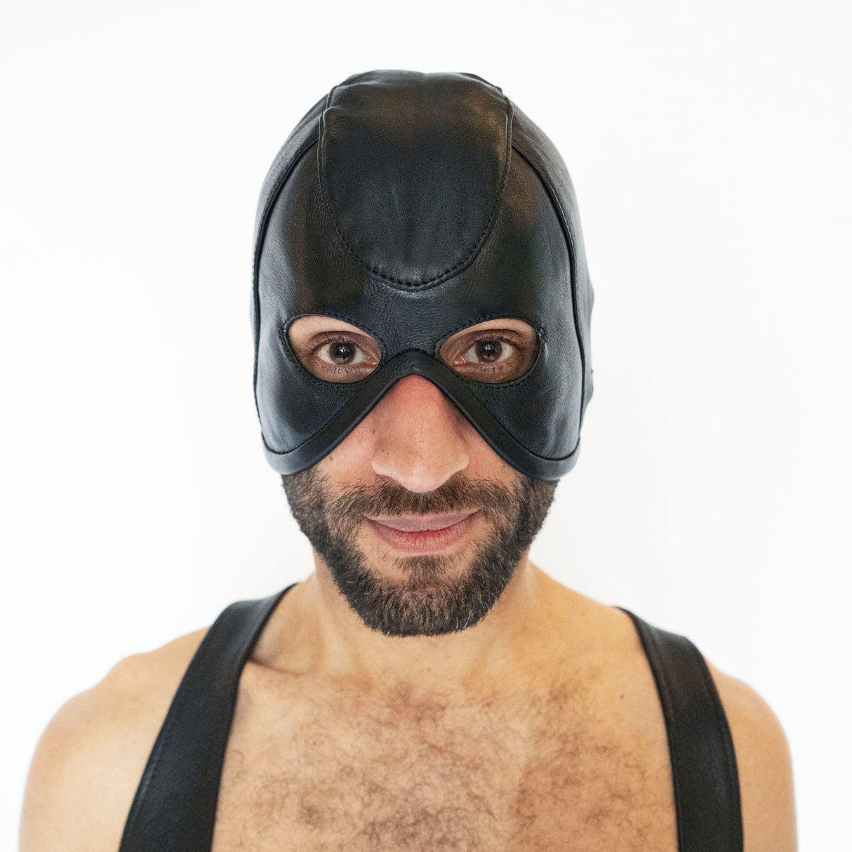 ruff GEAR Leather Executioner Hood Black
