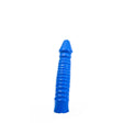 ruff GEAR Ribbed Dildo 10 Inch Blue