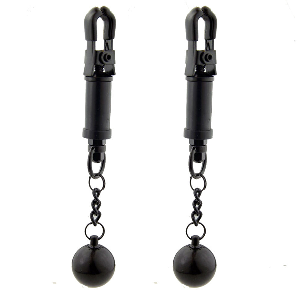 ruff GEAR Weighted Nipple Claw Clamps Black