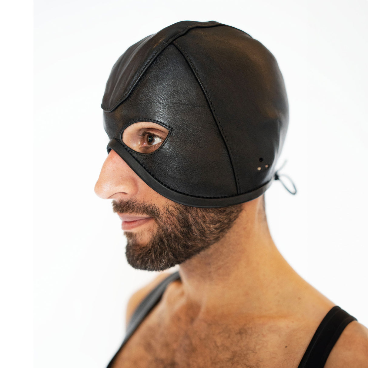 ruff GEAR Leather Executioner Hood Black