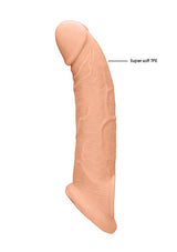 RealRock Lifelike Penis Sleeve 9 Inch Flesh