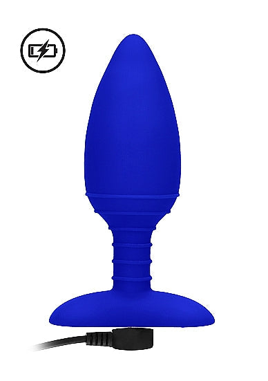 Elegance Heating Anal Butt Plug Glow Blue